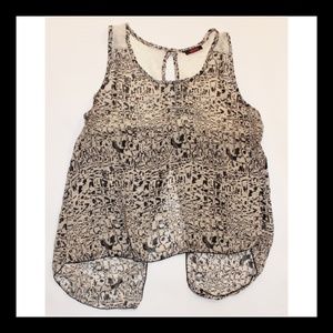 Black and White sheer shirt